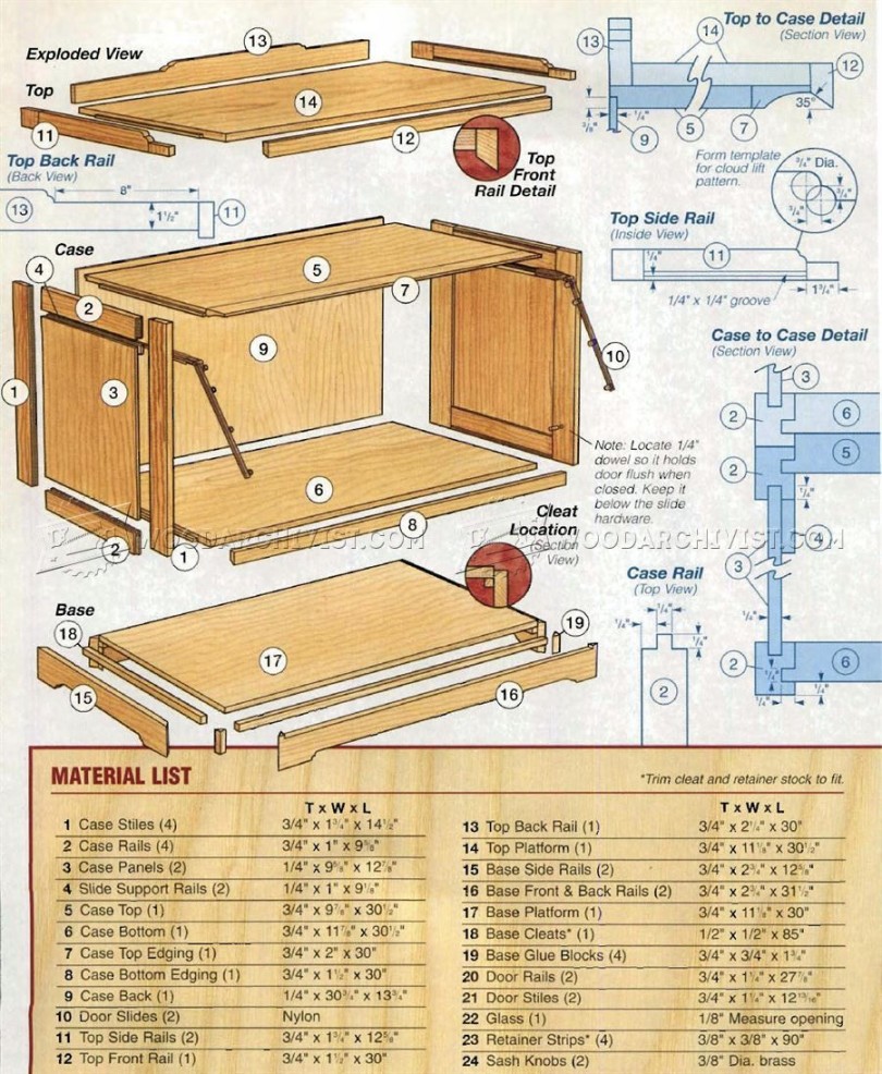 Barrister Bookcase Plan Bookcase plans, Barrister bookcase