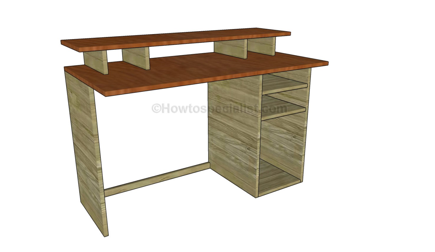 Free Computer Desk Plans HowToSpecialist - How to Build, Step by