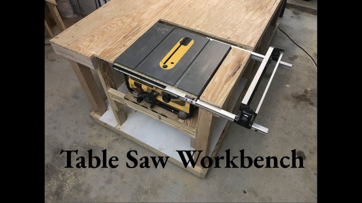 How to build a table saw workbench - Full Project