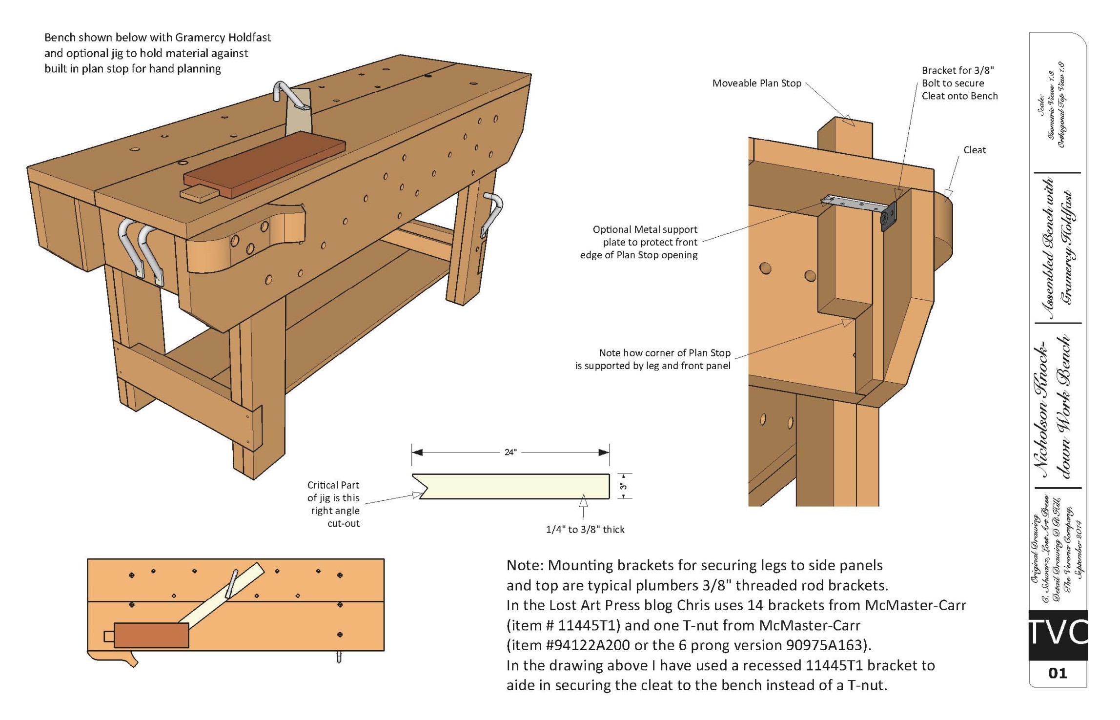 Download: Free Plans for the Knockdown Nicholson Workbench – Lost