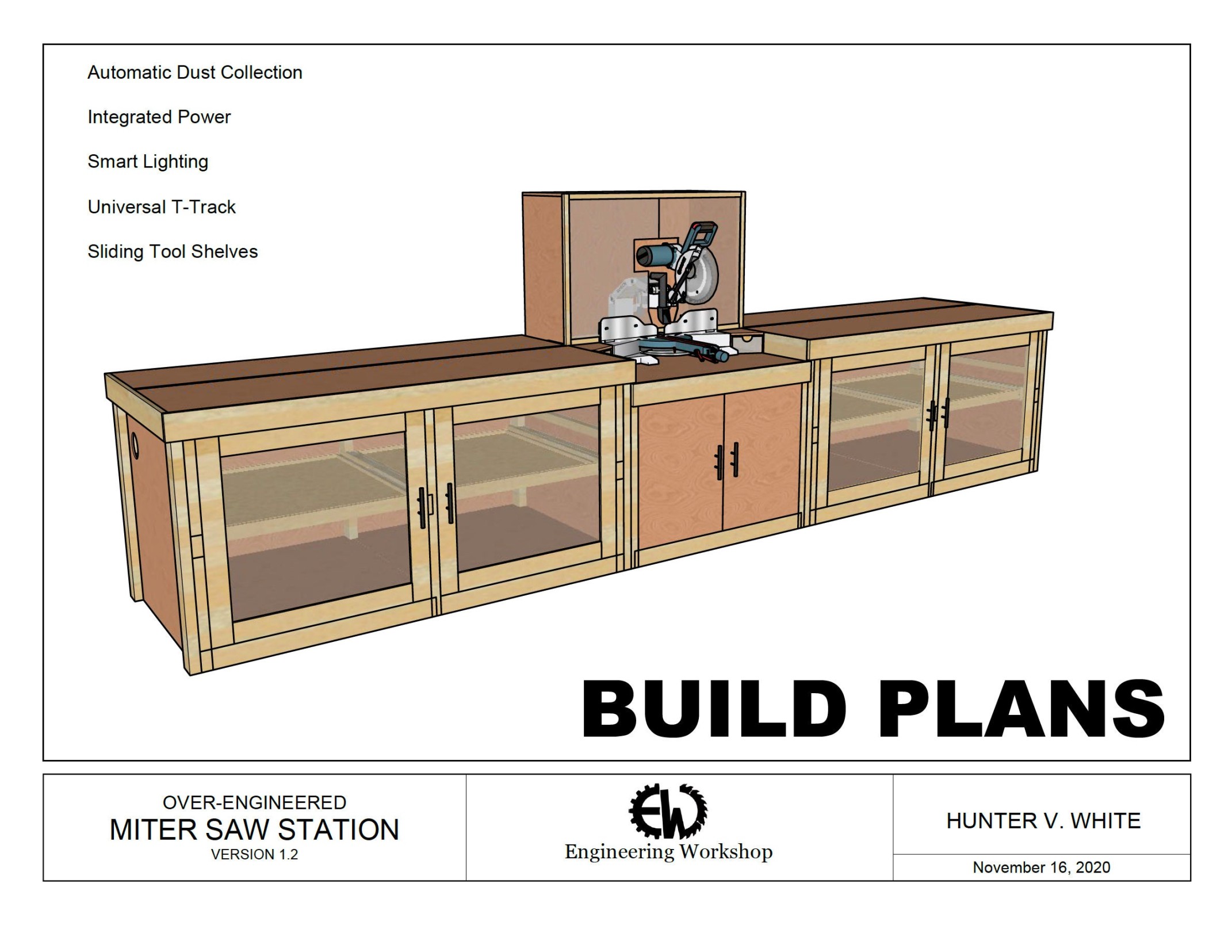 Over-Engineered Miter Saw Station Plans - Etsy